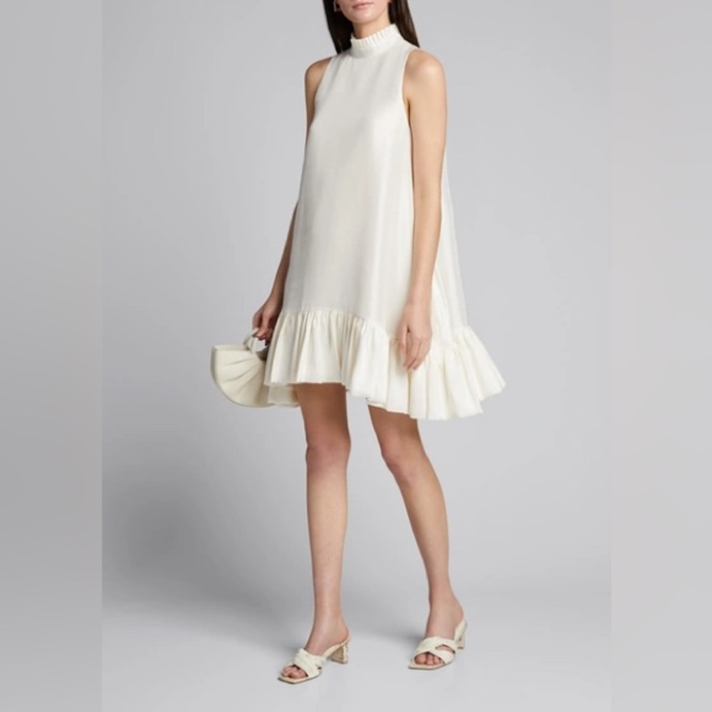 Azeeza Alcott raw silk dress
